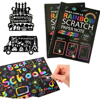 Papiers &agrave; gratter pour enfants dessin et &eacute;criture